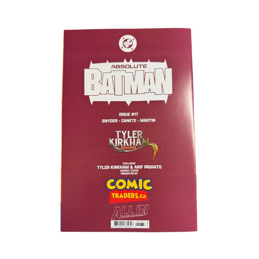 Absolute Batman #17 Trade Exclusive comic book featuring Poison Ivy cover art by Tyler Kirkham.