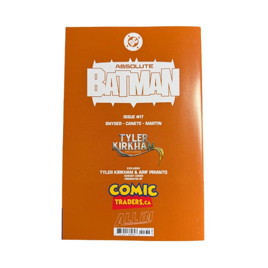 Absolute Batman #17 Virgin Exclusive comic book featuring textless Poison Ivy cover art by Tyler Kirkham.