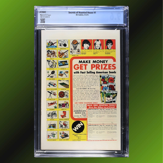 Secrets Of Haunted House #1: CGC 9.6, Luis Dominguez Cover! (1975)