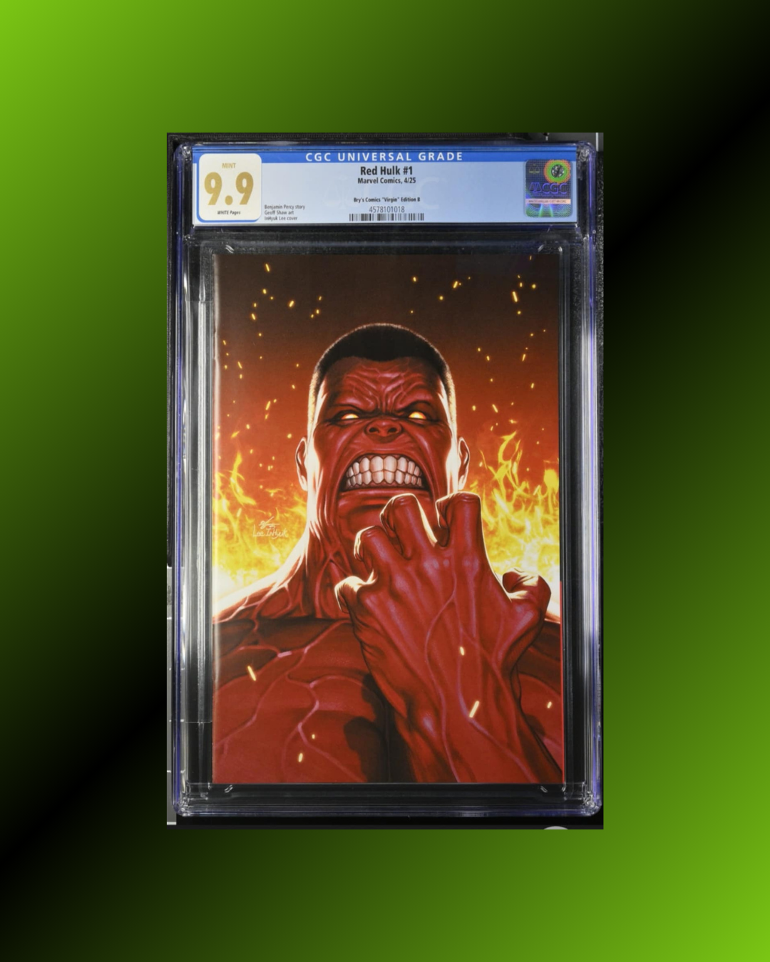 Red Hulk #1: CGC 9.9! Virgin Exclusive, Limited to 1000 Copies (2025)