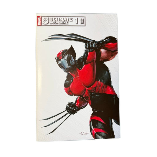 Ultimate Wolverine #1 Web Exclusive comic book featuring cover art by Clayton Crain, including Certificate of Authenticity.