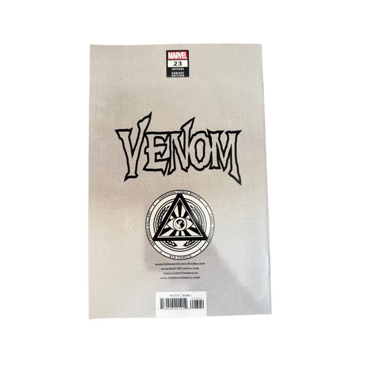 Venom #23 Mike Mayhew Foil Exclusive comic book featuring an Amazing Spider-Man #300 homage cover.