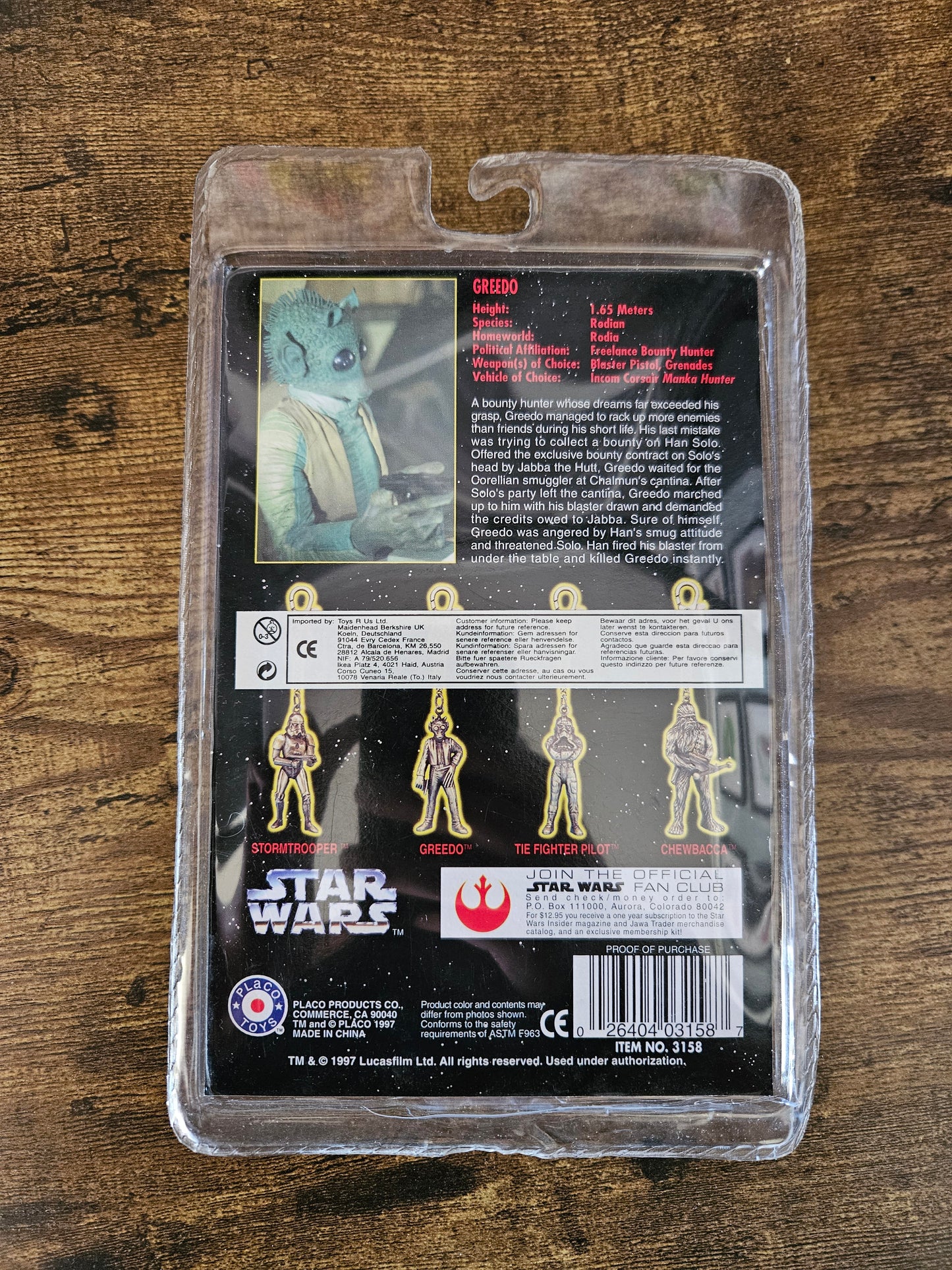 Star Wars: Die Cast Metal Key Chains: Complete Set! Chewy, Greedo, TFP & ST