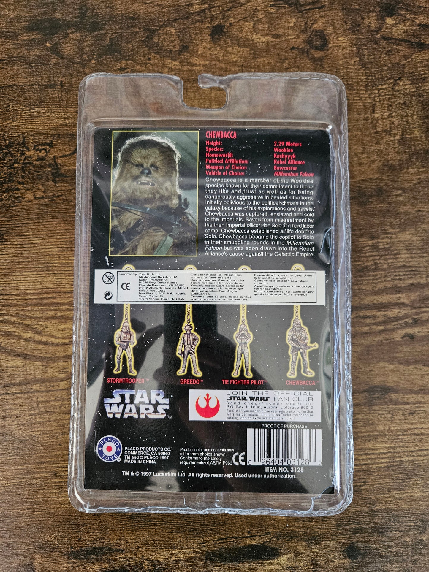 Star Wars: Die Cast Metal Key Chains: Complete Set! Chewy, Greedo, TFP & ST