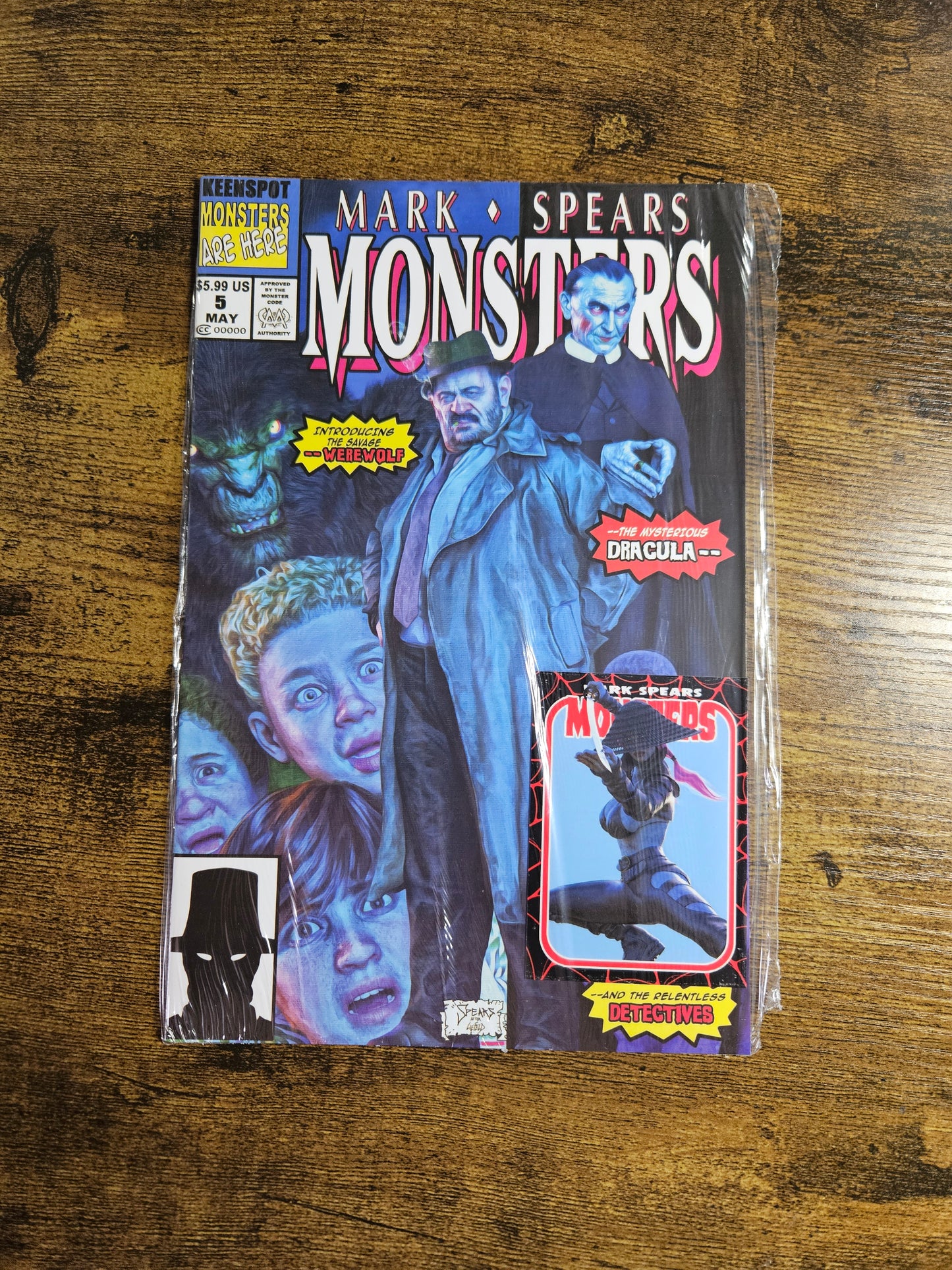 Mark Spears Monsters #5: Ltd to 15,550! Inc Samurai Trading Card!