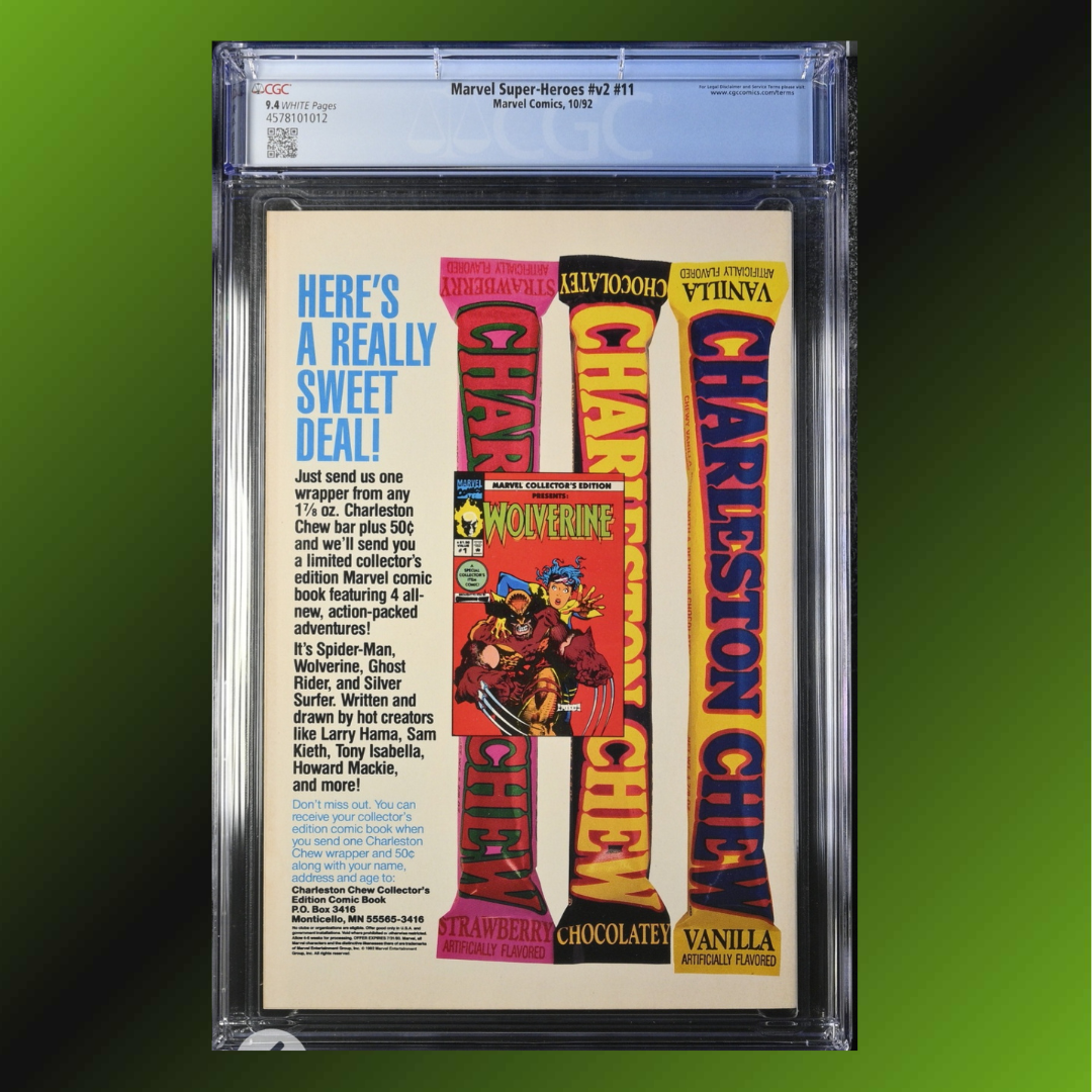 Marvel Super-Heroes #11: Vol.2, CGC 9.4, Major Key Issue (1992)