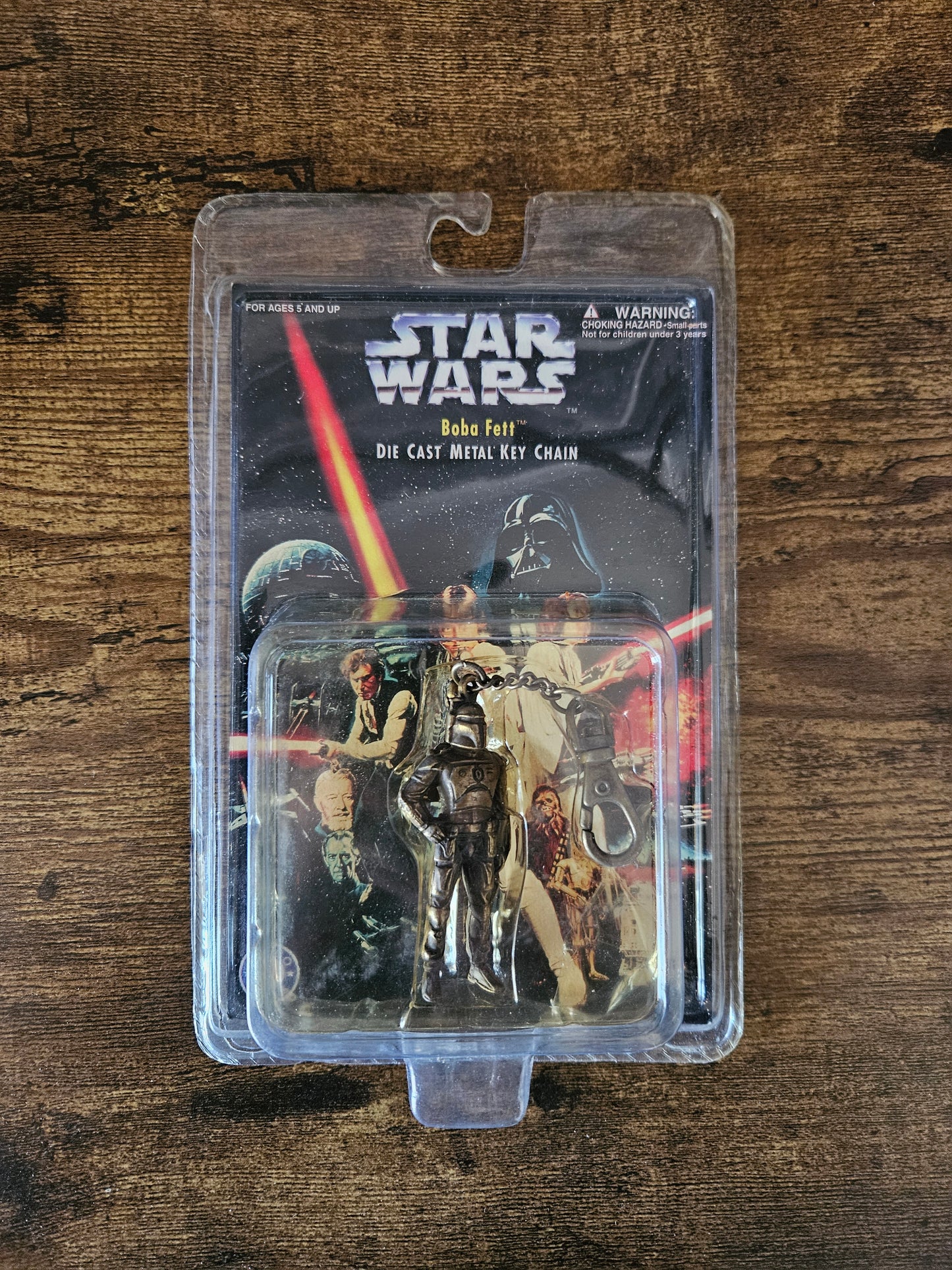 Star Wars: Die Cast Metal Key Chains: Complete Set! Han, Obi-Wan,Yoda, Boba Fett