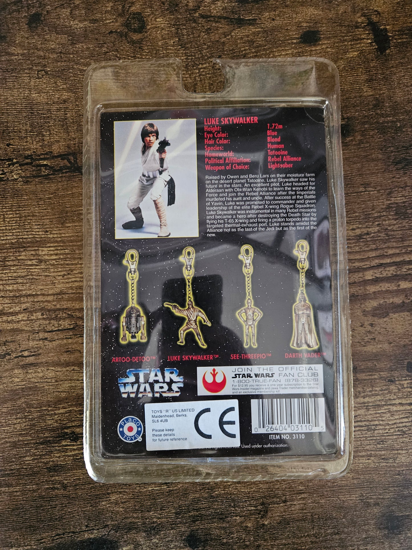 Star Wars: Die Cast Metal Key Chains: Complete Set! Darth Vader, Luke, R2D2, C-3PO