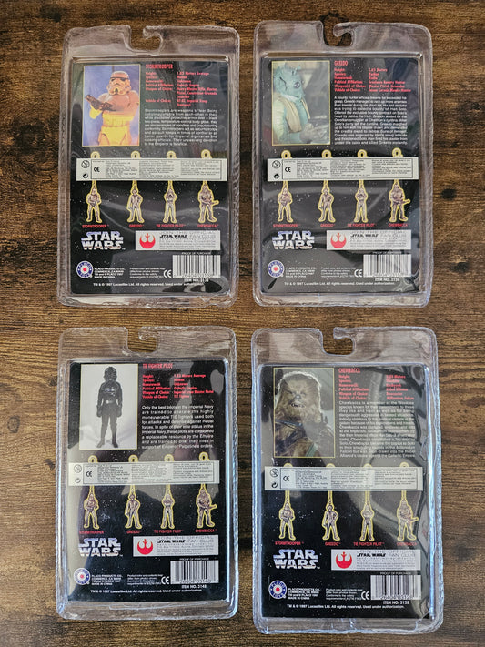 Star Wars: Die Cast Metal Key Chains: Complete Set! Chewy, Greedo, TFP & ST
