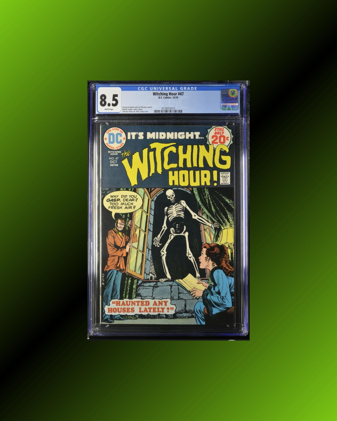 The Witching Hour #47 CGC 8.5, Nick Cardy Cover! (1974)