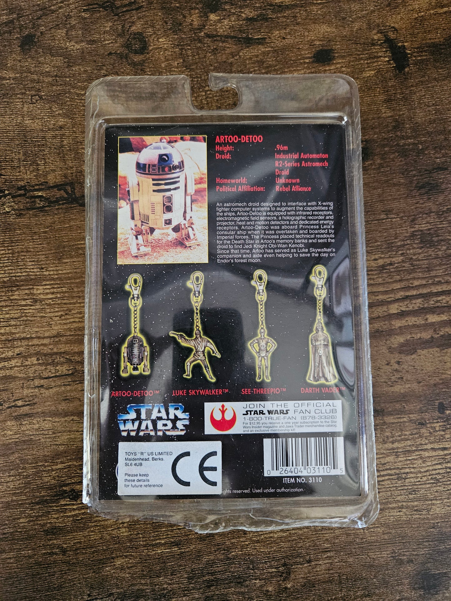 Star Wars: Die Cast Metal Key Chains: Complete Set! Darth Vader, Luke, R2D2, C-3PO