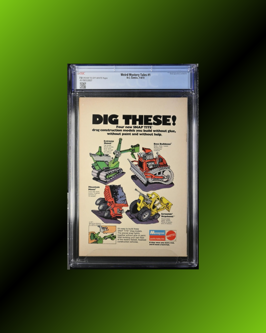 Weird Mystery Tales #1: CGC 7.5, 1st App of Destiny! (1972)