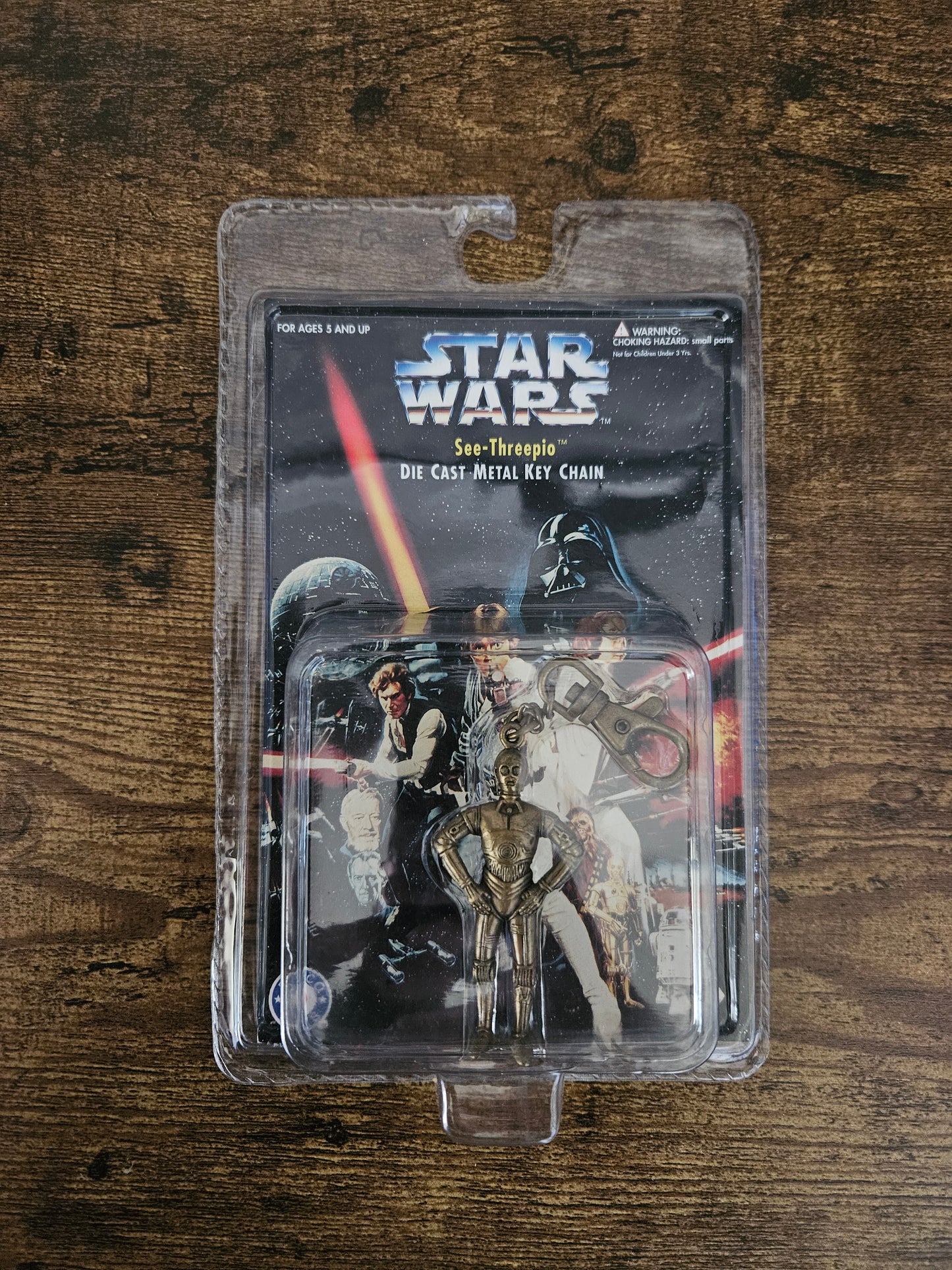 Star Wars: Die Cast Metal Key Chains: Complete Set! Darth Vader, Luke, R2D2, C-3PO