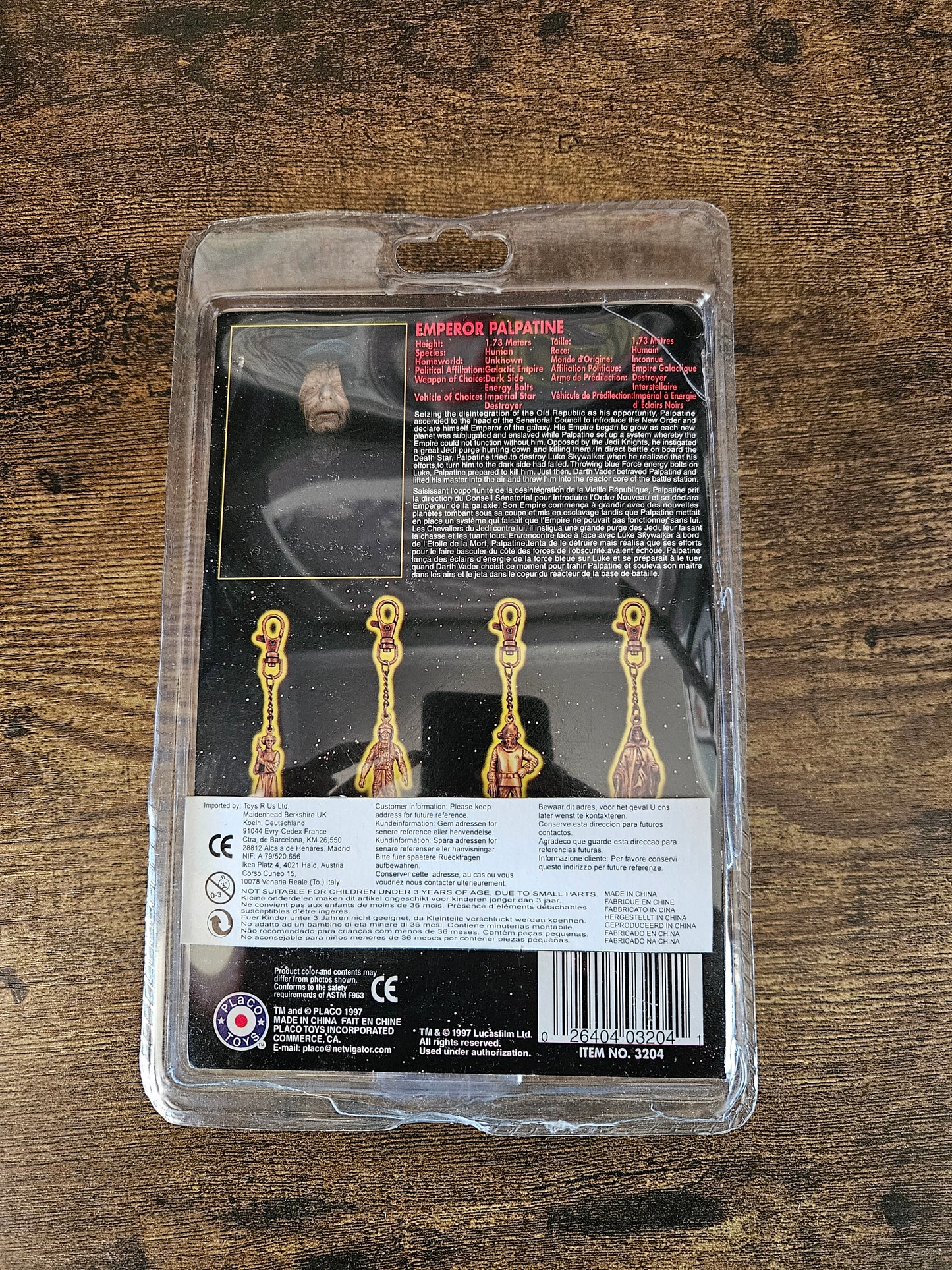 Star Wars: Die Cast Metal Key Chains: Complete Set! Luke, Leia, Akbar & Palpatine!