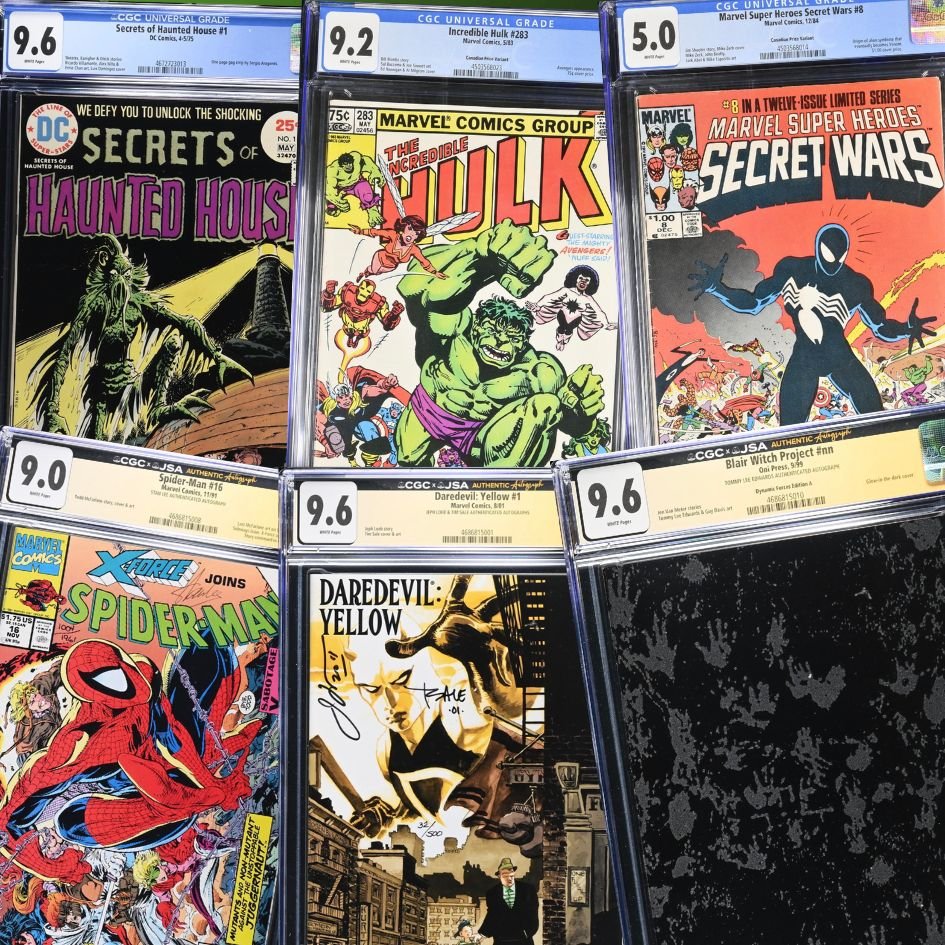 CGC graded comic book collection – slabbed key issues, variants and collectible comics