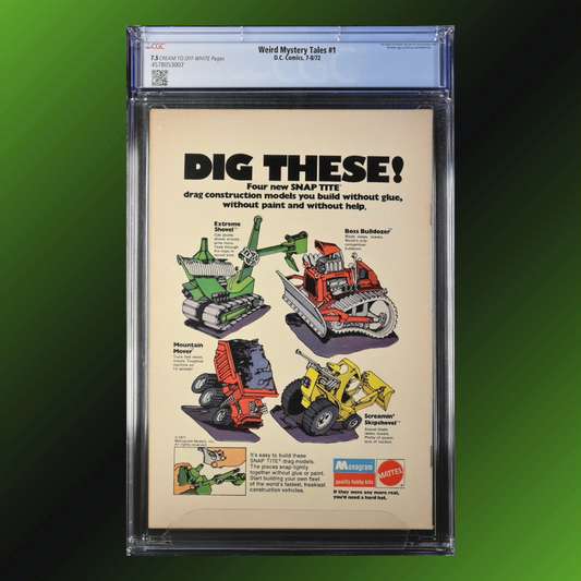 Weird Mystery Tales #1: CGC 7.5, 1st App of Destiny! (1972)