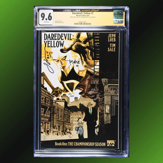 Daredevil: Yellow #1: CGC/JSA 9.6 Double Signed Loeb & Sale - LTD 500
