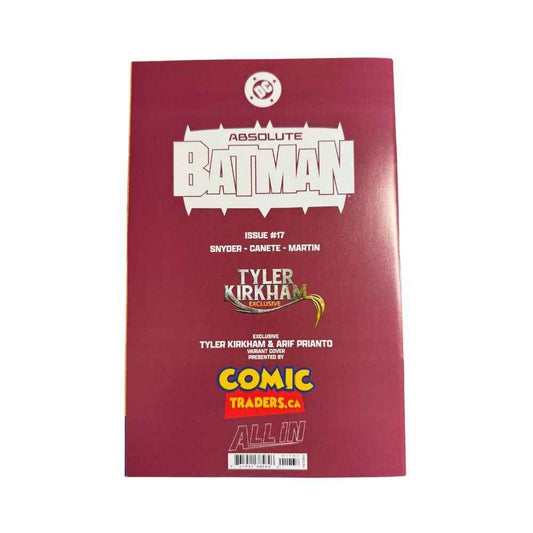 Absolute Batman #17 Trade Exclusive comic book featuring Poison Ivy cover art by Tyler Kirkham.