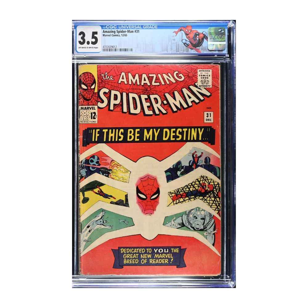 Amazing Spider-Man 31 CGC 3.5 | Steve Ditko Cover | 1st Gwen Stacy & Harry Osborn (1965)