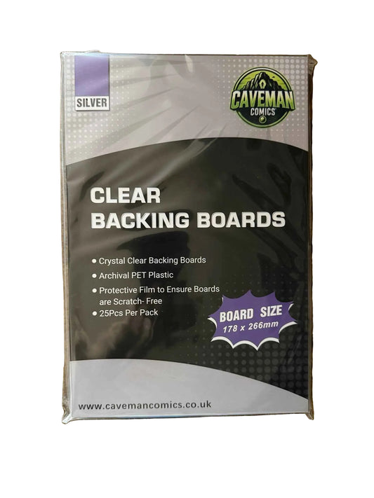 Clear Backing Boards Silver Age: Pack of 25, Archival Safe Storage