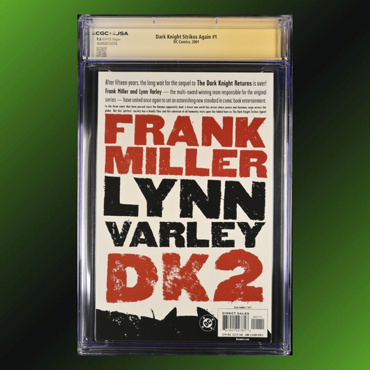 Dark Knight Strikes Again #1: CGC/JSA 9.6 Signed Frank Miller, Ltd 399! (2001)