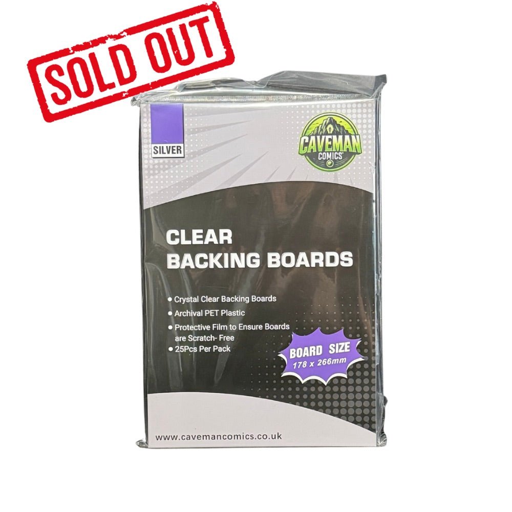 RESTOCK MID OCTOBER Silver Age Clear Backing Boards | Pack of 25 | Archival Safe Storage