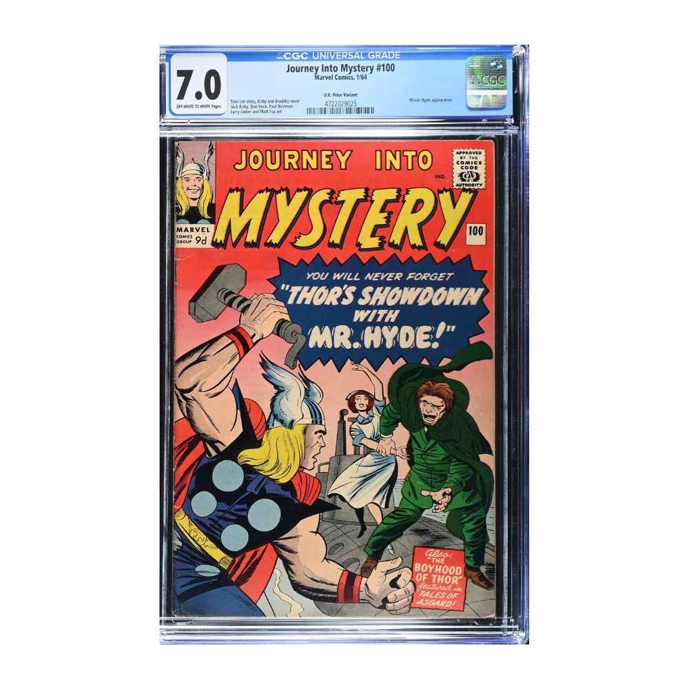 Journey Into Mystery 100 | CGC 7.0 | Rare UK Price | 1964