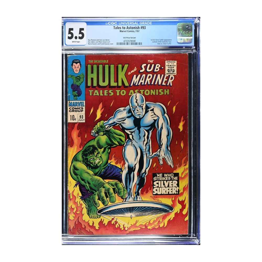 Tales to Astonish 93 | CGC 5.5 | Key Issue | WHITE Pages | 1967