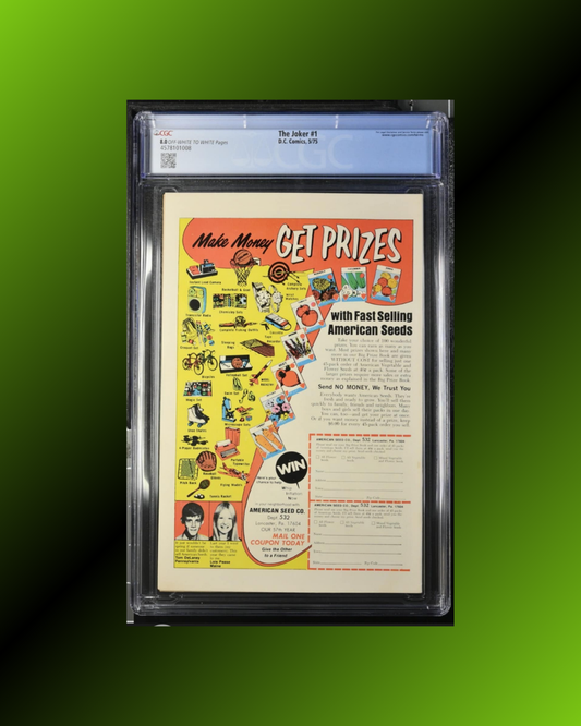 The Joker #1: CGC 8.0, 1st Solo Joker! (1975)