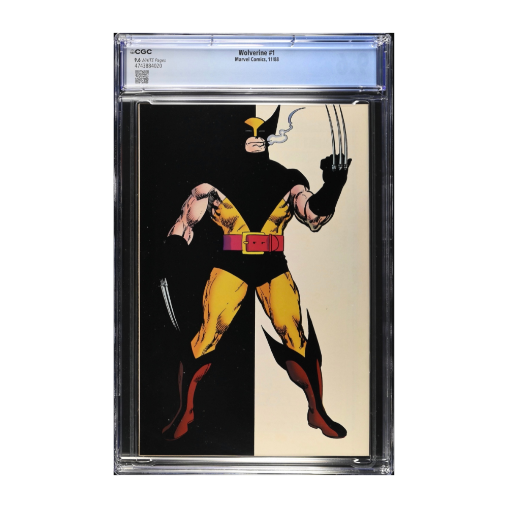A CGC graded copy of Wolverine Issue 1 from 1988 featuring the first appearance of Wolverine as Patch