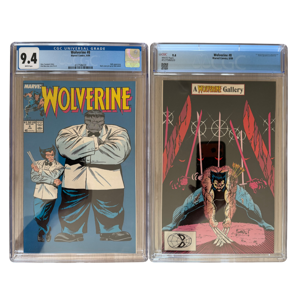 Wolverine 8 CGC graded in a 9.4