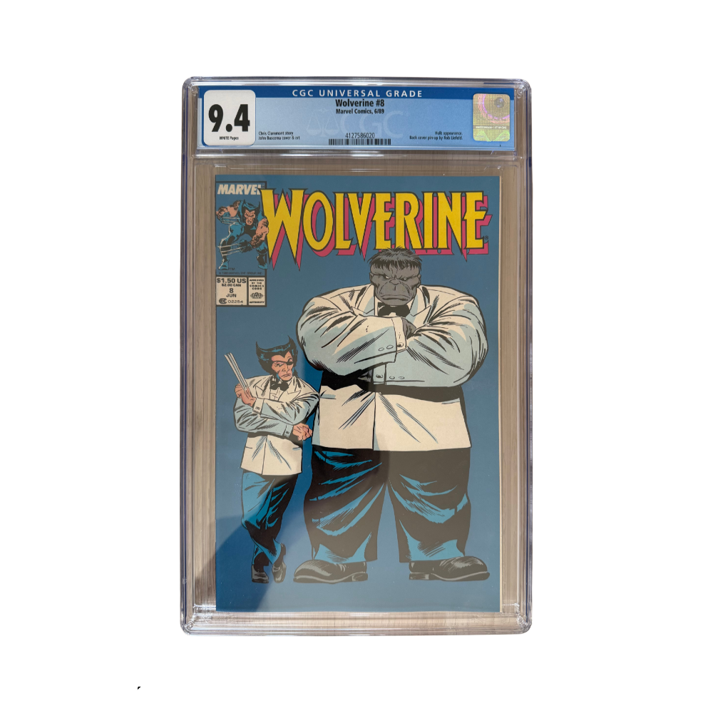 Wolverine 8 CGC graded in a 9.4