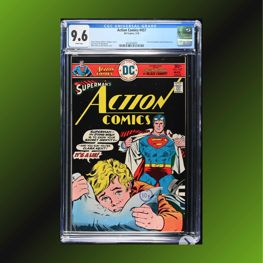 Action Comics #457: CGC 9.6, Bob Oksner Cover! (1976)