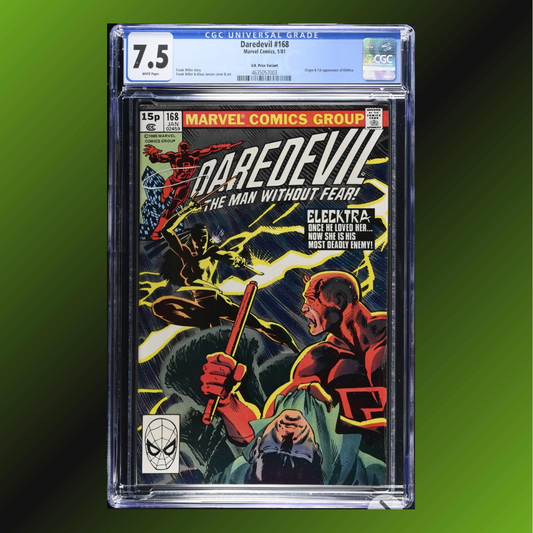Daredevil #168: CGC 7.5, UK Price Variant! Major Key Issue! (1981)
