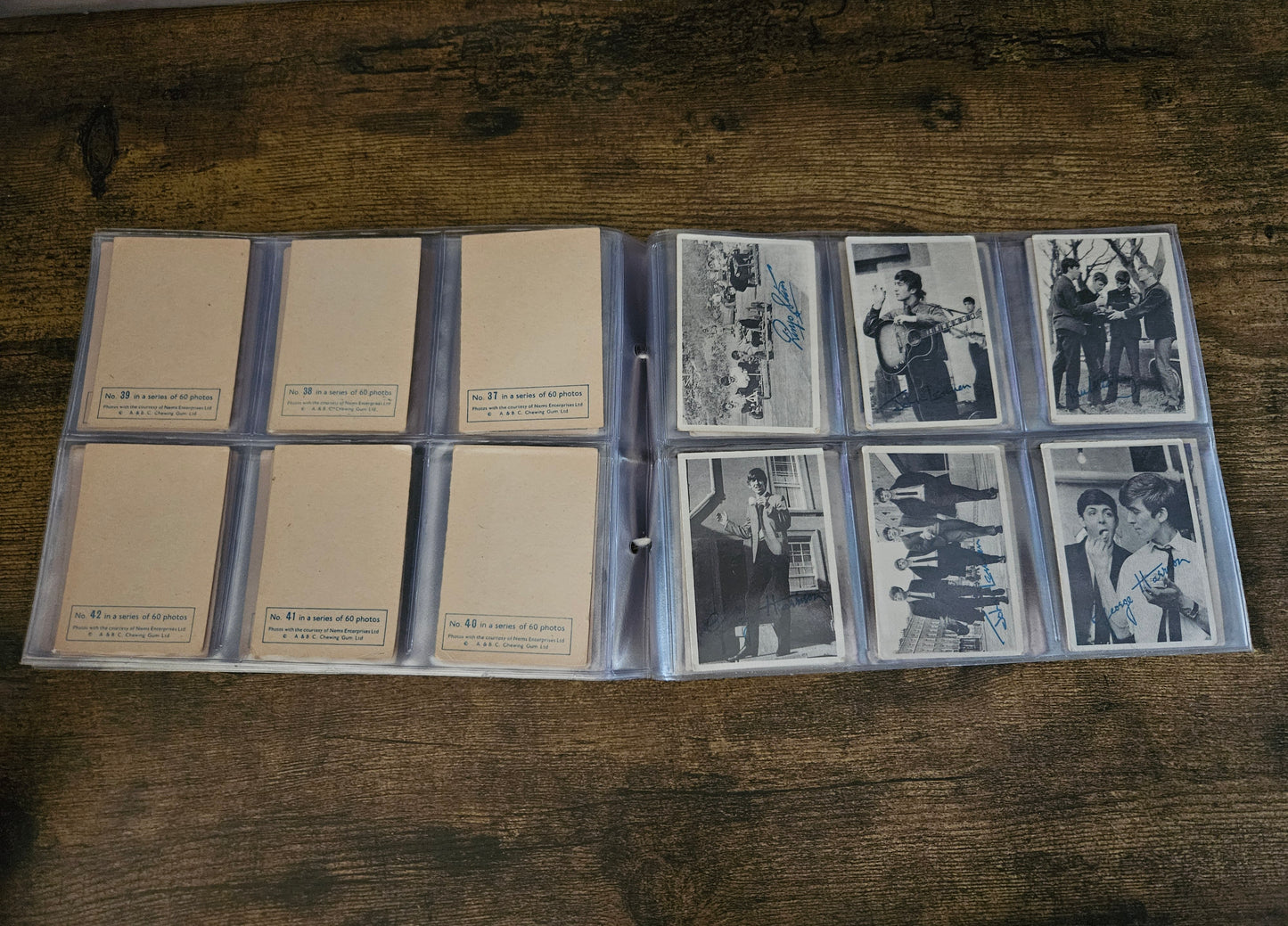The Beatles Signed Trading Cards: Complete Set of 60! (1964)