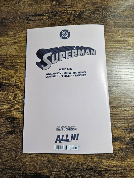 Superman #25: Vol.6, 1:25 Ratio, Dave Johnson (2025)
