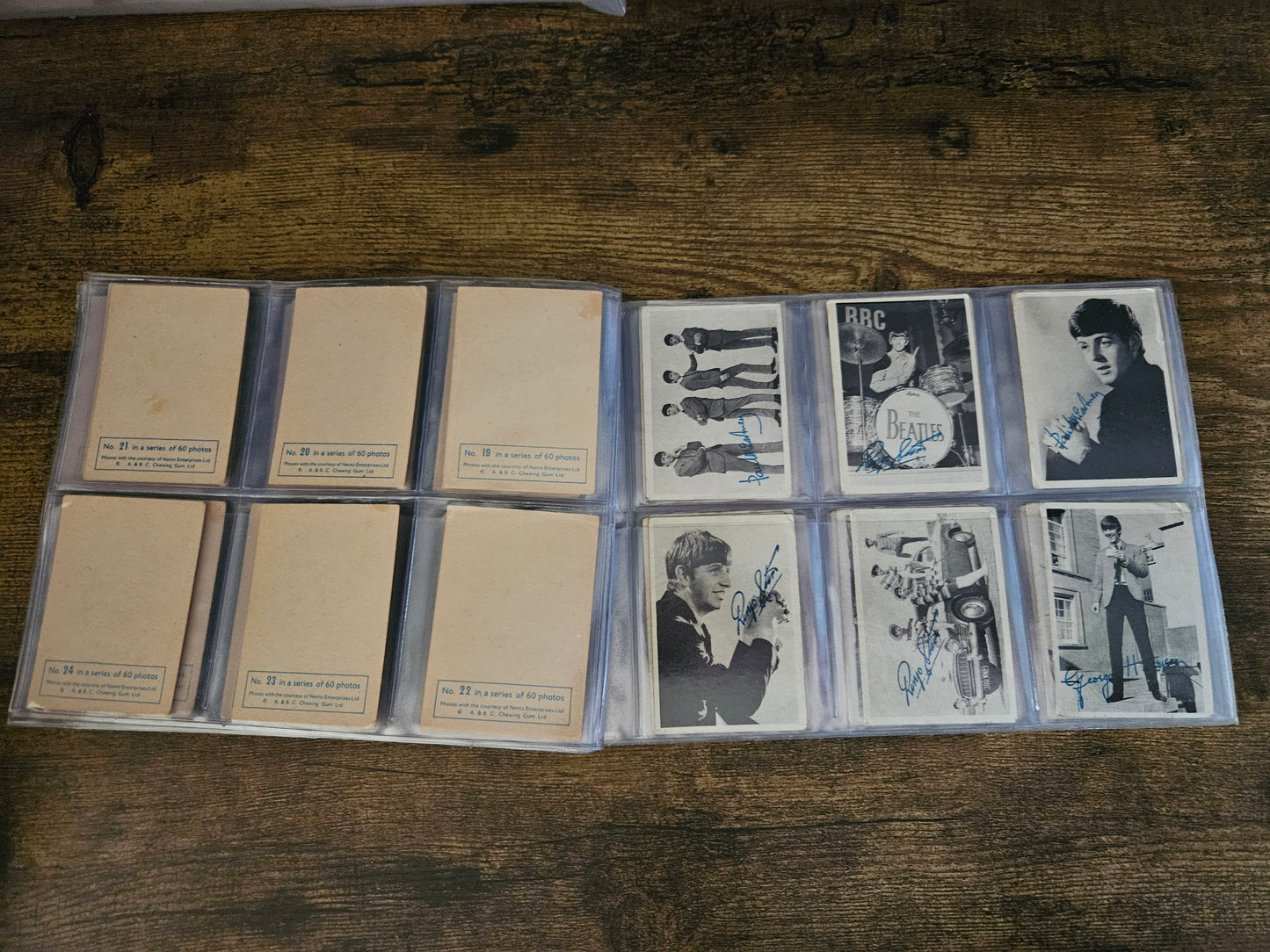 The Beatles Signed Trading Cards: Complete Set of 60! (1964)