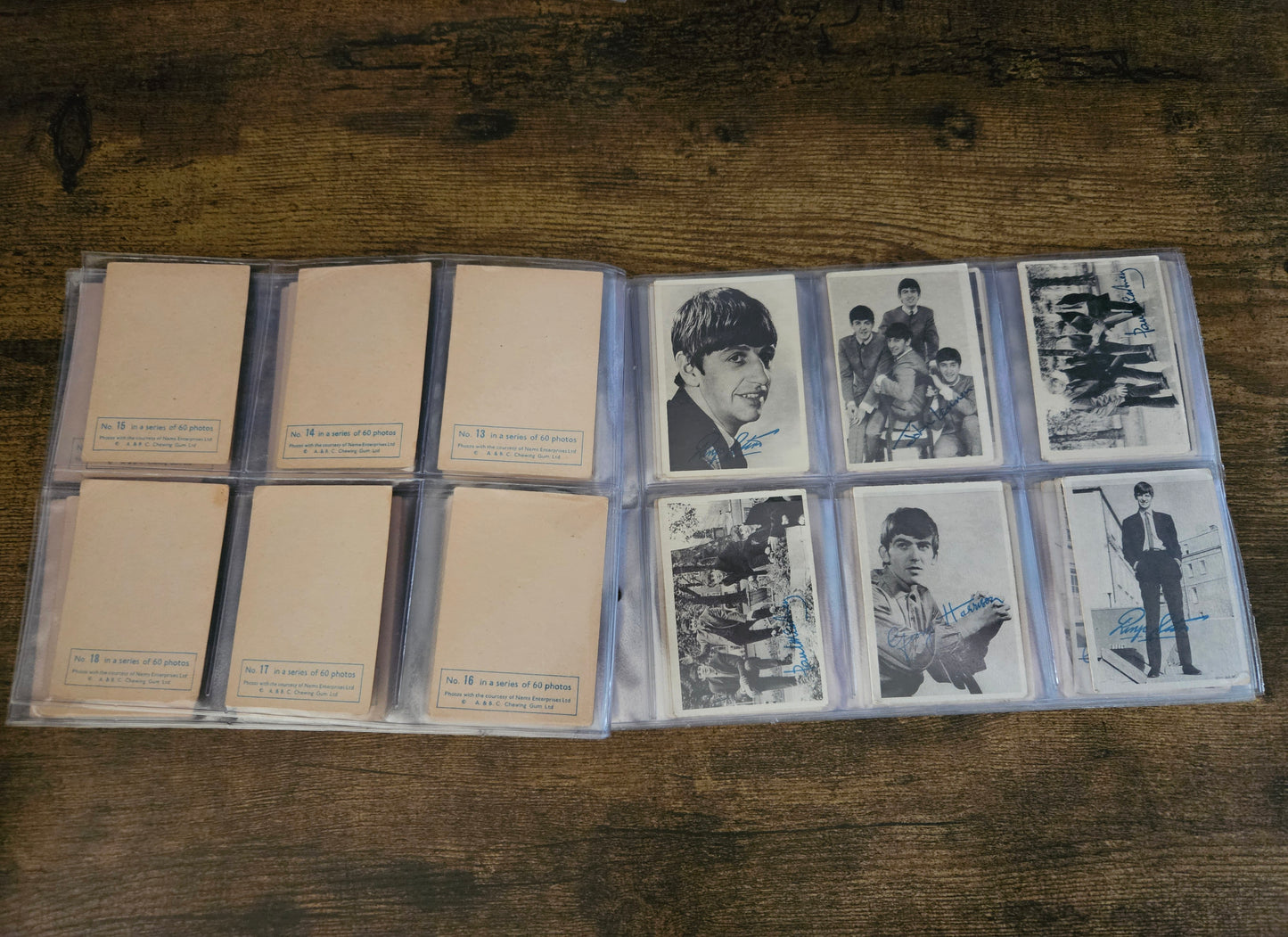 The Beatles Signed Trading Cards: Complete Set of 60! (1964)