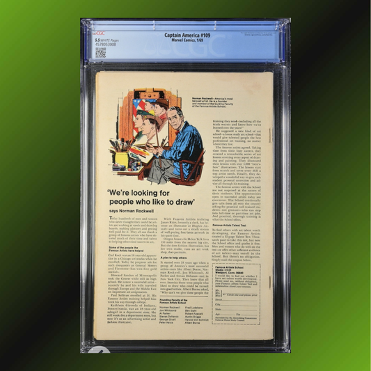 Captain America #109: CGC 5.5, Key Issue, Conserved Label (1969)