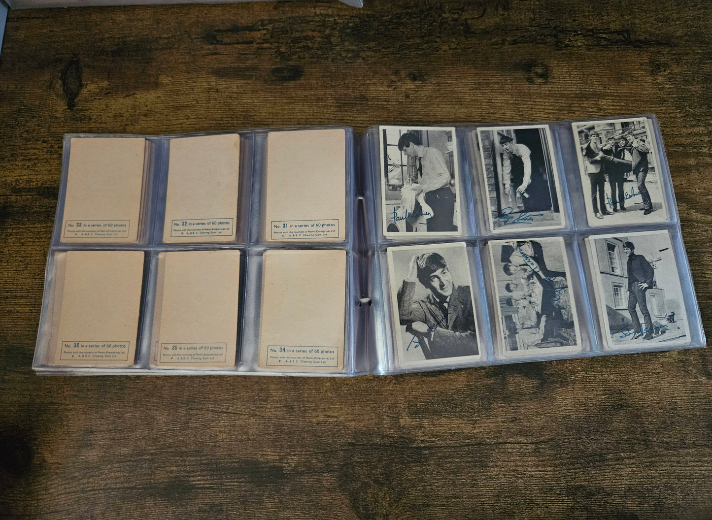 The Beatles Signed Trading Cards: Complete Set of 60! (1964)