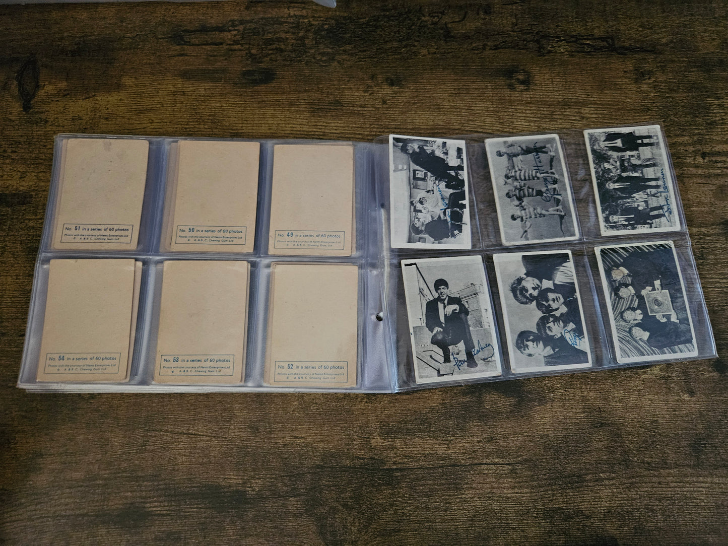 The Beatles Signed Trading Cards: Complete Set of 60! (1964)
