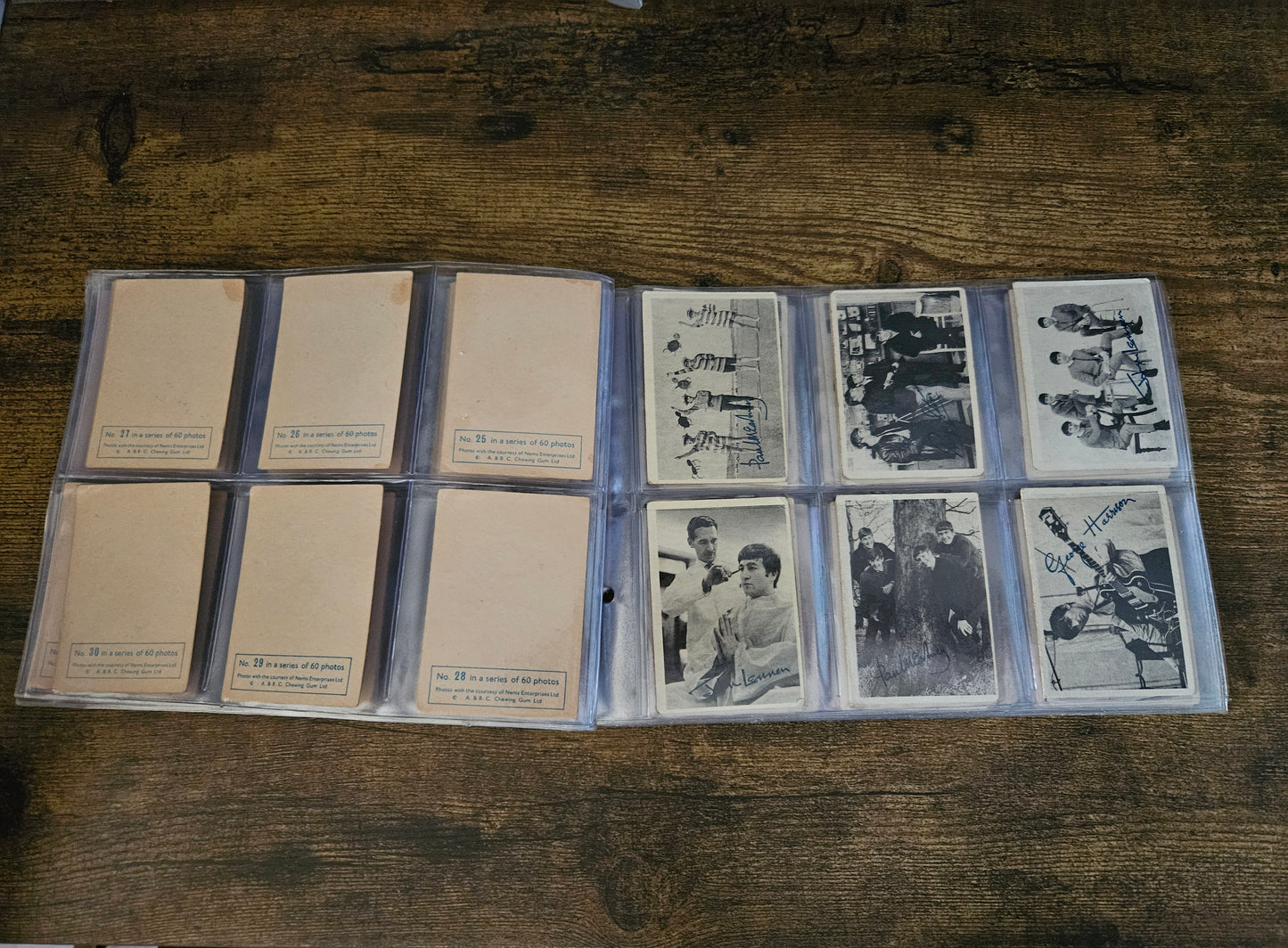 The Beatles Signed Trading Cards: Complete Set of 60! (1964)