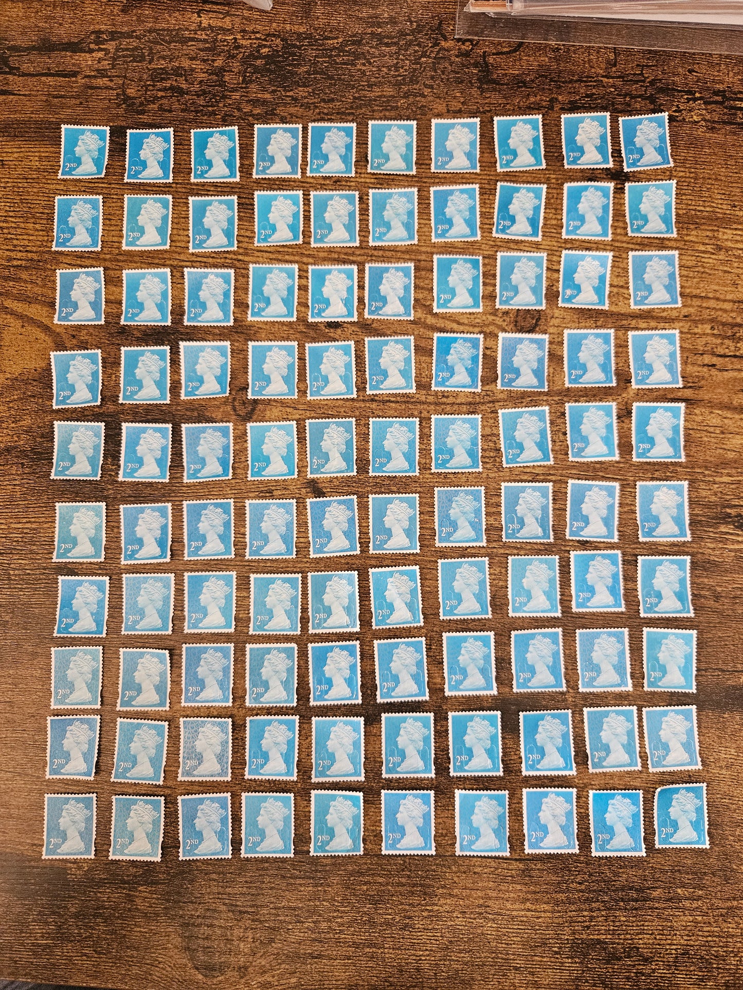 150 x Great Britain 2nd Class Stamps, QE II Definitive Lot Philately