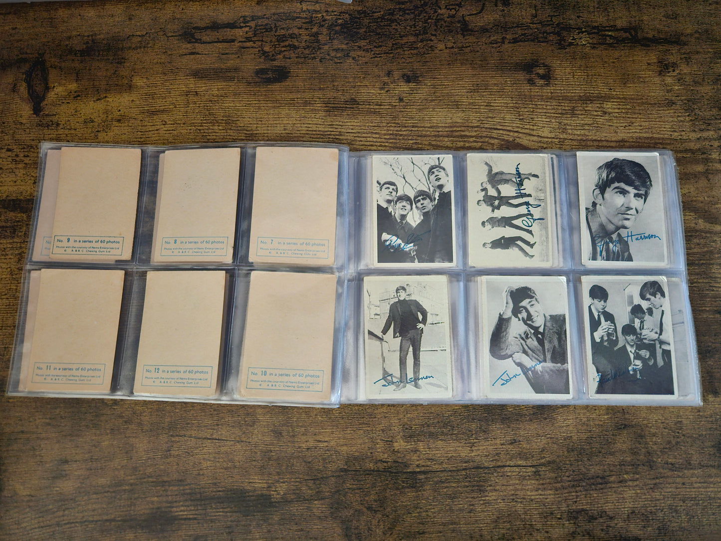 The Beatles Signed Trading Cards: Complete Set of 60! (1964)